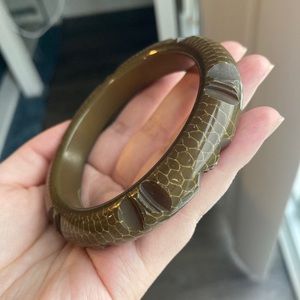 Vintage Overdyed Bakelite Bangle Bracelet